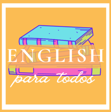 English Para Todos logo English Para Todos yellow logo with a stack of books