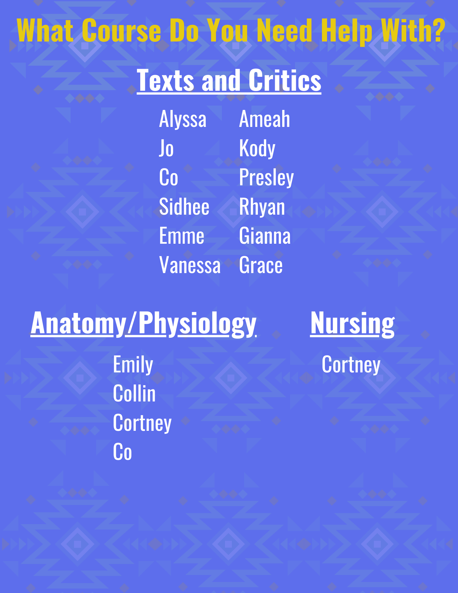 2025 Fall Tutoring Classes 3