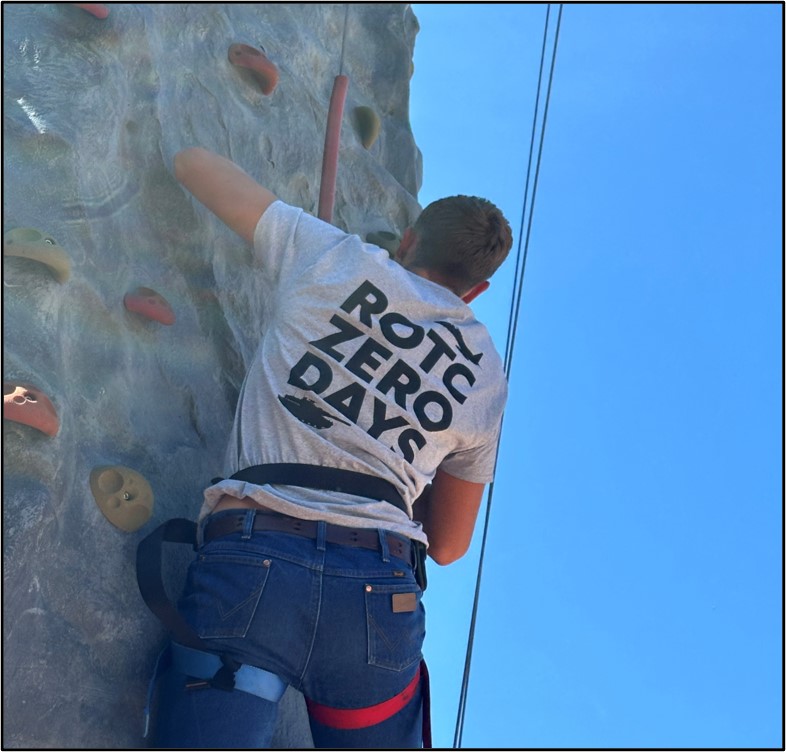 ROTC Zero Days 2024 rock climbing ROTC Zero Days 2024 rock climbing