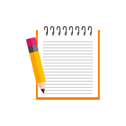 Image of a notepad for captuing intake notes.