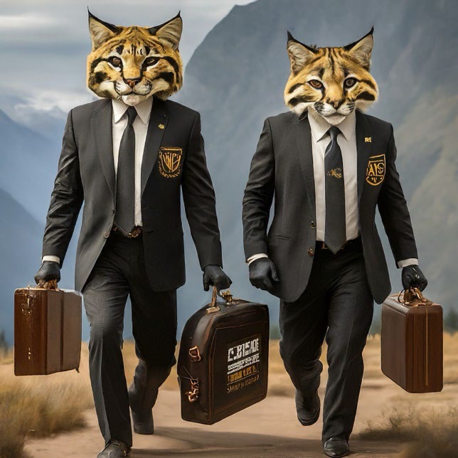 Bobcats in suits