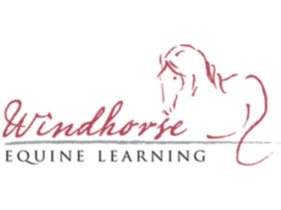 logo for windhorse equine learning