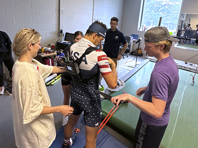 Kinesiology students work with U.S. Biathlon Team