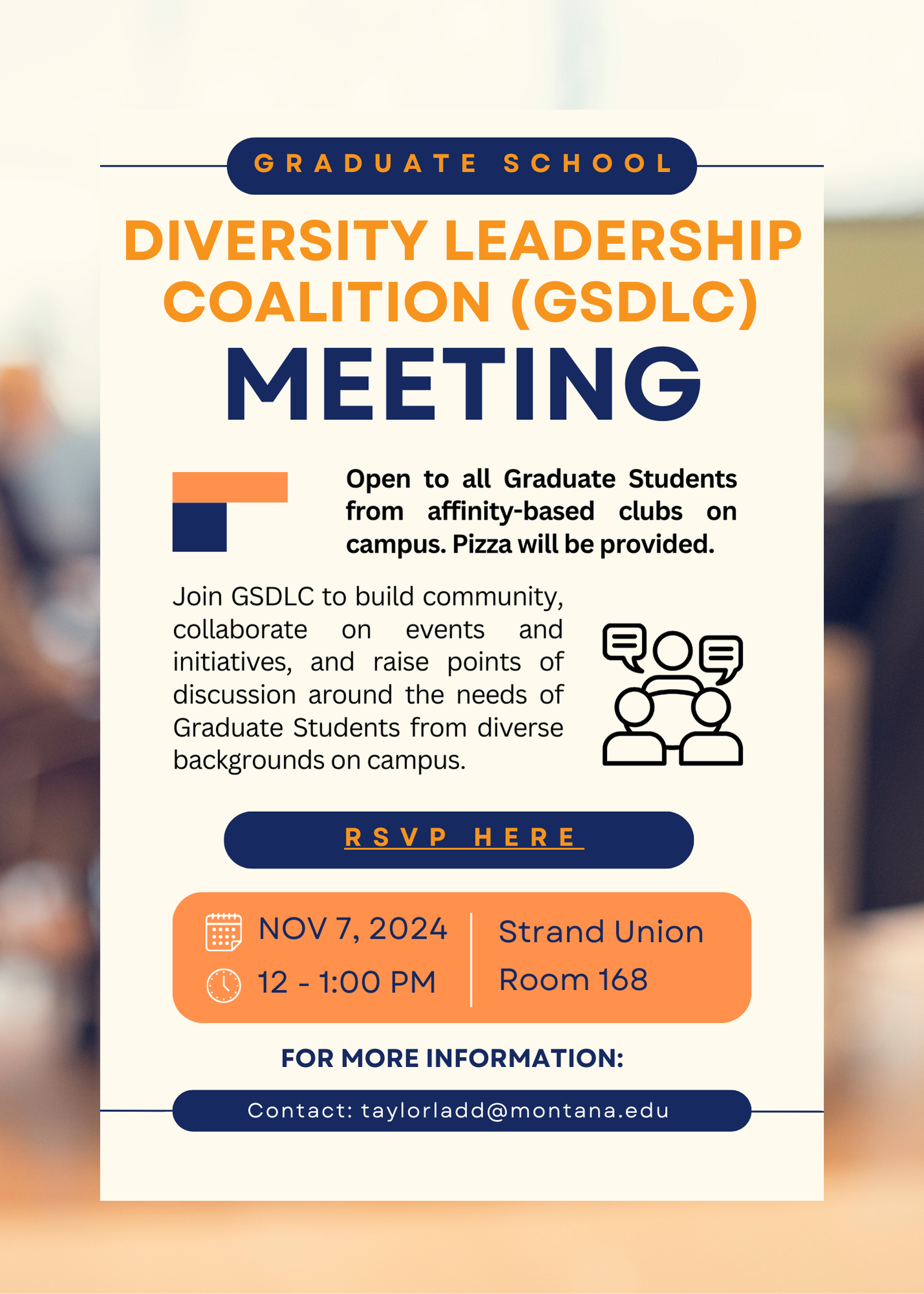 GSDLC Meeting Nov 7th at 12pm in SUB room 168