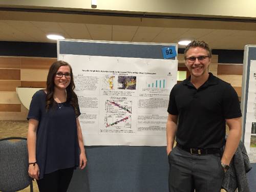 Student poster presentation at MSU