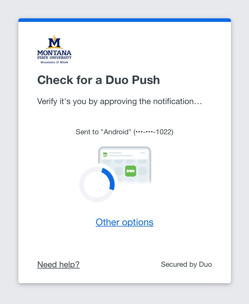Duo Push notification pop-up.