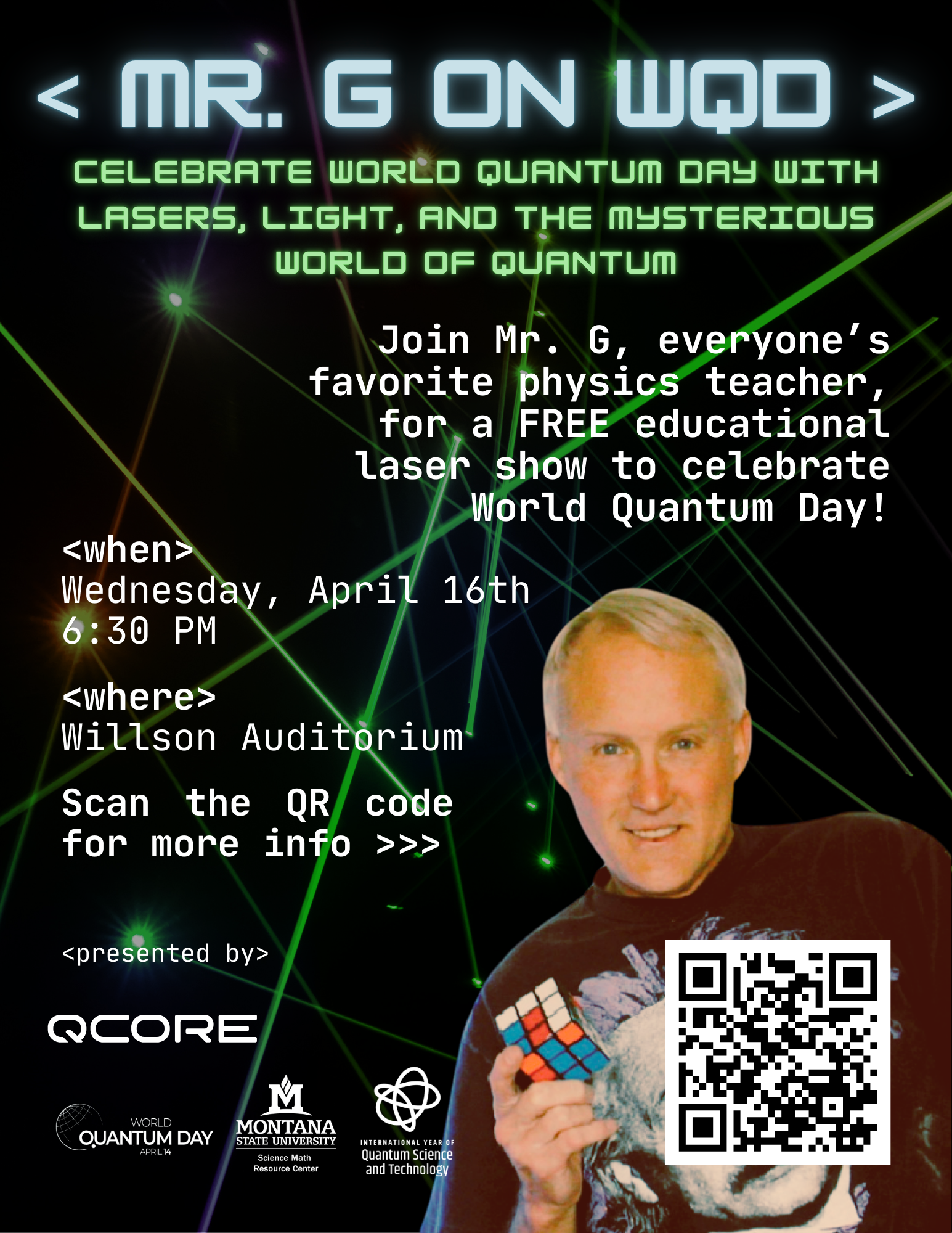 Mr. G on WQD Poster