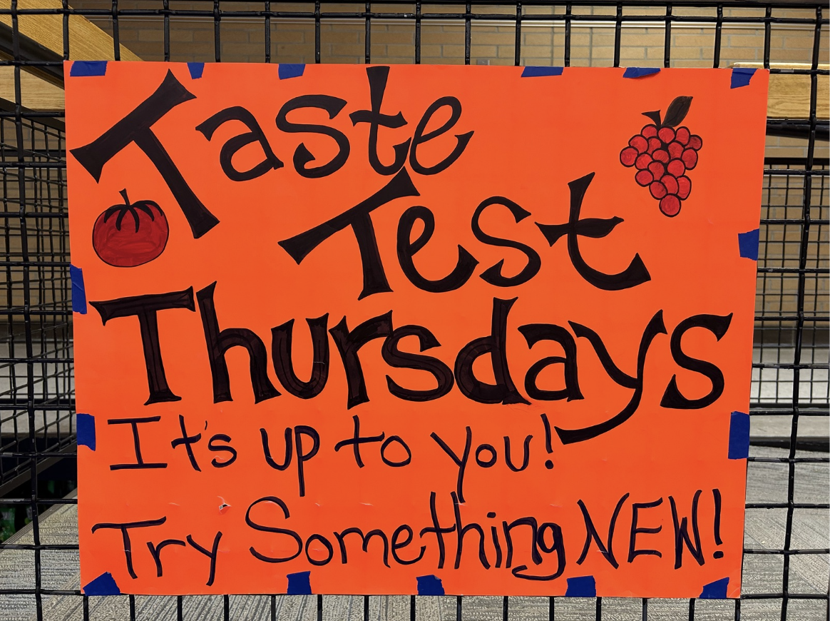 taste test sign
