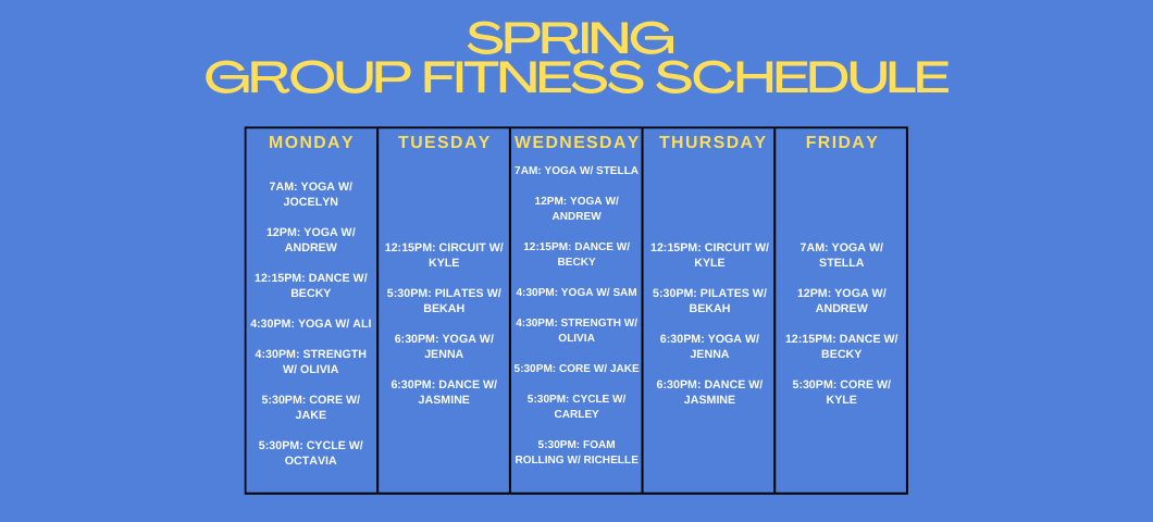Fall Fitness Classes